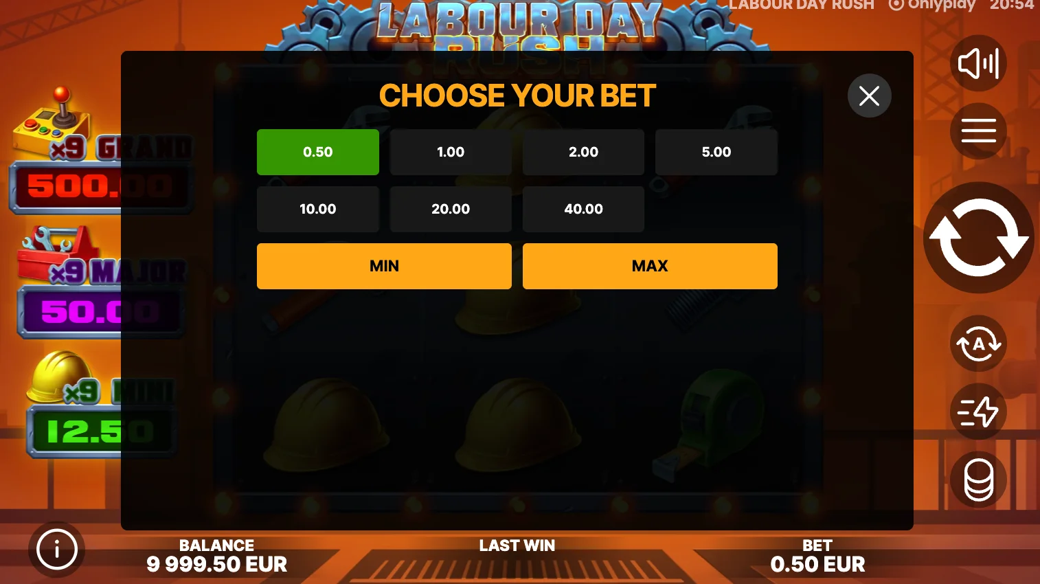 Labour Day Rush — OnlyPlay industrial slot